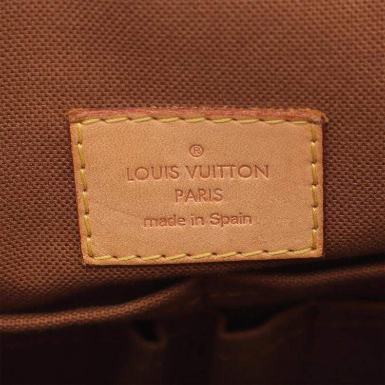 Pre Owned Louis Vuitton Valmy MM Brown Monogram Leather Crossbody Bag