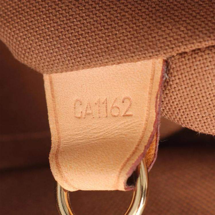 Pre Owned Louis Vuitton Valmy MM Brown Monogram Leather Crossbody Bag