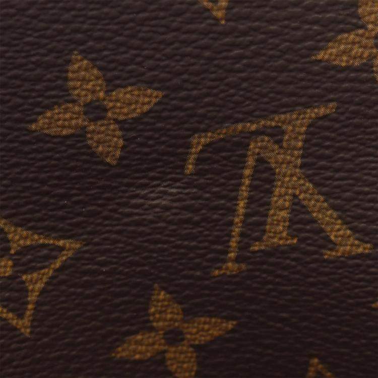 Pre Owned Louis Vuitton Valmy MM Brown Monogram Leather Crossbody Bag