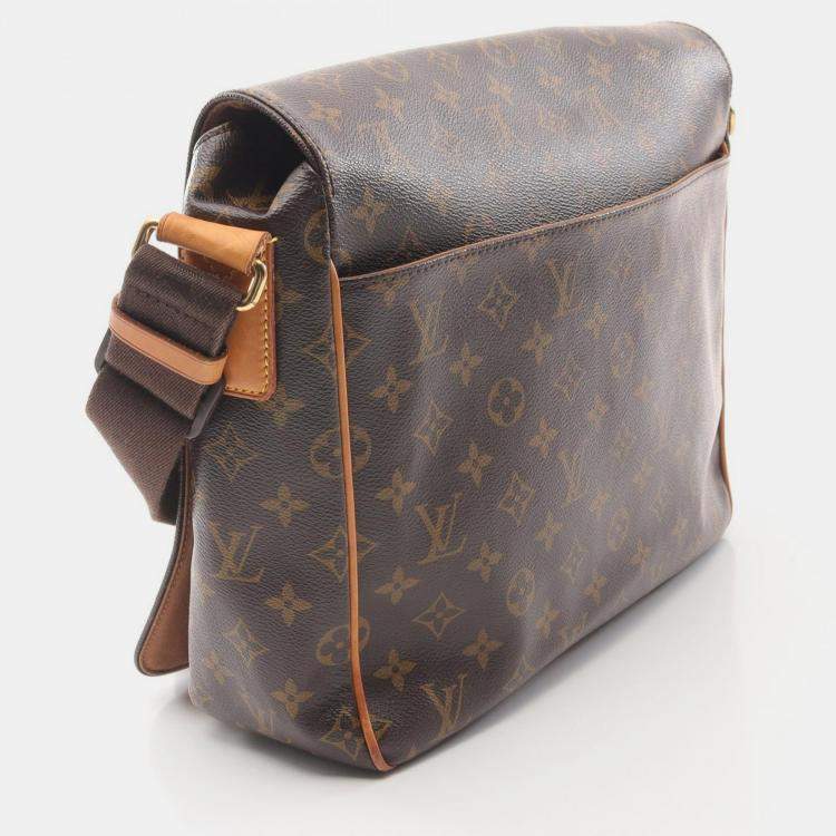 Pre Owned Louis Vuitton Valmy MM Brown Monogram Leather Crossbody Bag