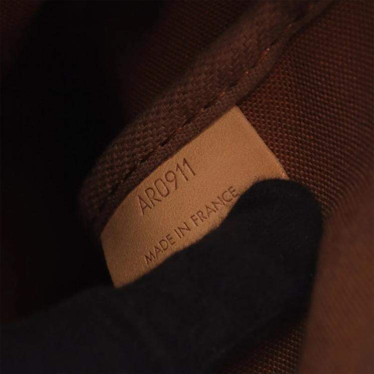 Pre Owned Louis Vuitton Saumur 35 Brown Monogram Canvas Crossbody Bag