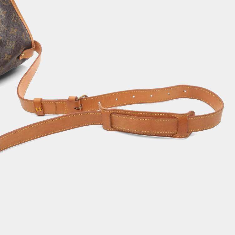 Pre Owned Louis Vuitton Saumur 35 Brown Monogram Canvas Crossbody Bag