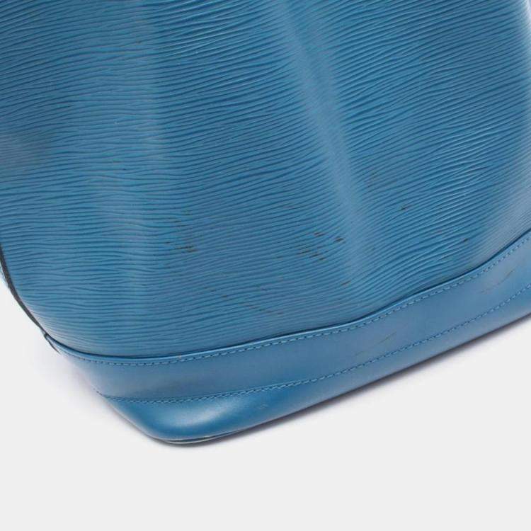Pre Owned Louis Vuitton Noe Toledo Blue Epi Leather Shoulder Bag