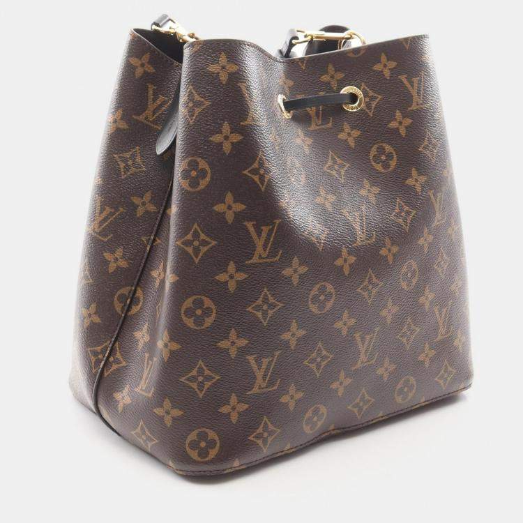 Pre Owned Louis Vuitton Neo Noe Brown Monogram Canvas Crossbody Bag