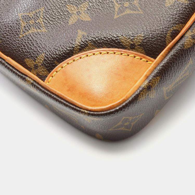 Pre Owned Louis Vuitton Danube Brown Monogram Canvas Shoulder Bag