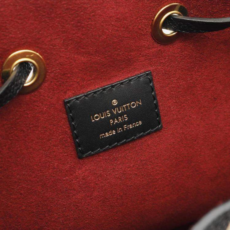 Pre Owned Louis Vuitton NeoNoe MM Black Monogram Leather Shoulder Bag