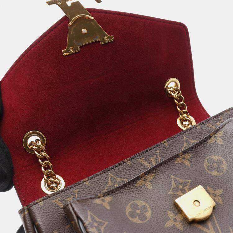 Pre Owned Louis Vuitton Passy Brown Monogram Canvas Shoulder Bag