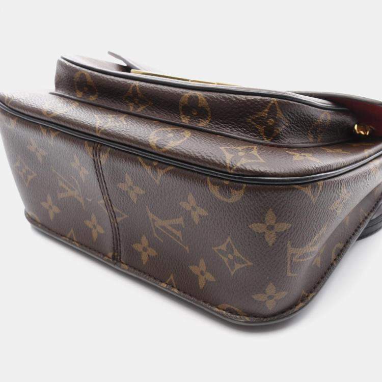 Pre Owned Louis Vuitton Passy Brown Monogram Canvas Shoulder Bag