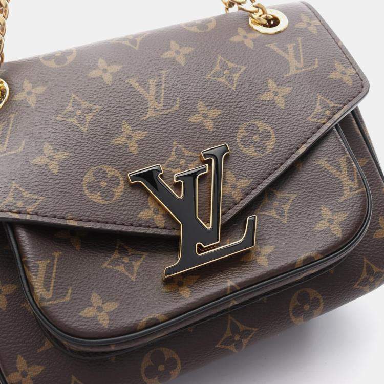 Pre Owned Louis Vuitton Passy Brown Monogram Canvas Shoulder Bag