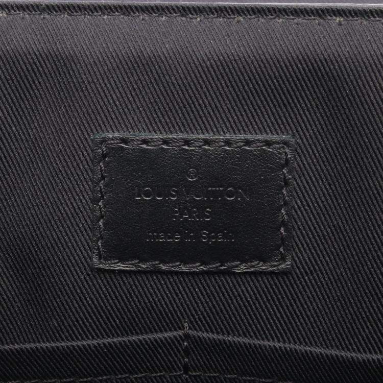Pre Owned Louis Vuitton Saumur Monogram Eclipse Canvas Shoulder Bag