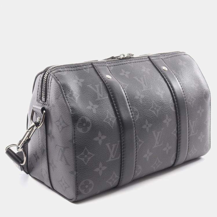 مملوكة مسبقًا Louis Vuitton City Keepall Black Monogram Eclipse Canvas Shoulder Bag