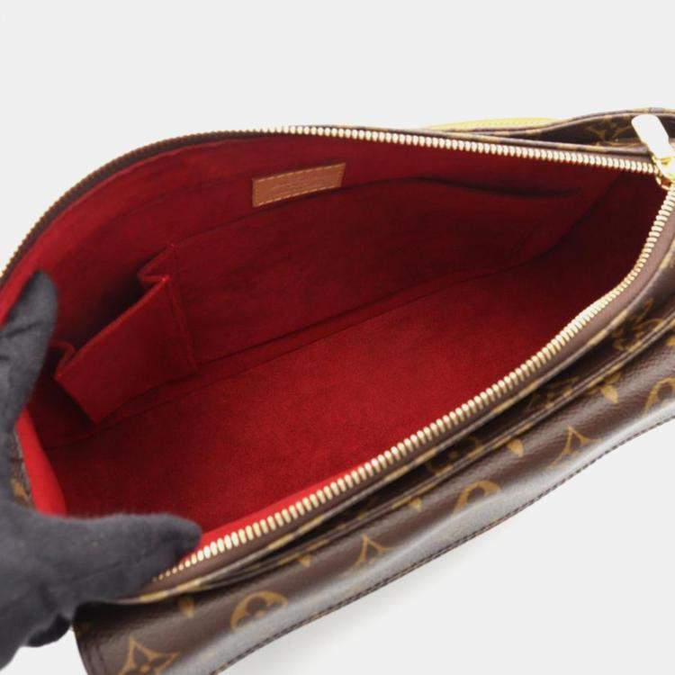 Pre Owned Louis Vuitton Vivacite GM BrownMonogram Canvas Shoulder Bag