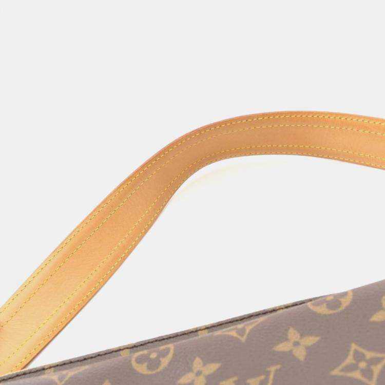 Pre Owned Louis Vuitton Vivacite GM BrownMonogram Canvas Shoulder Bag