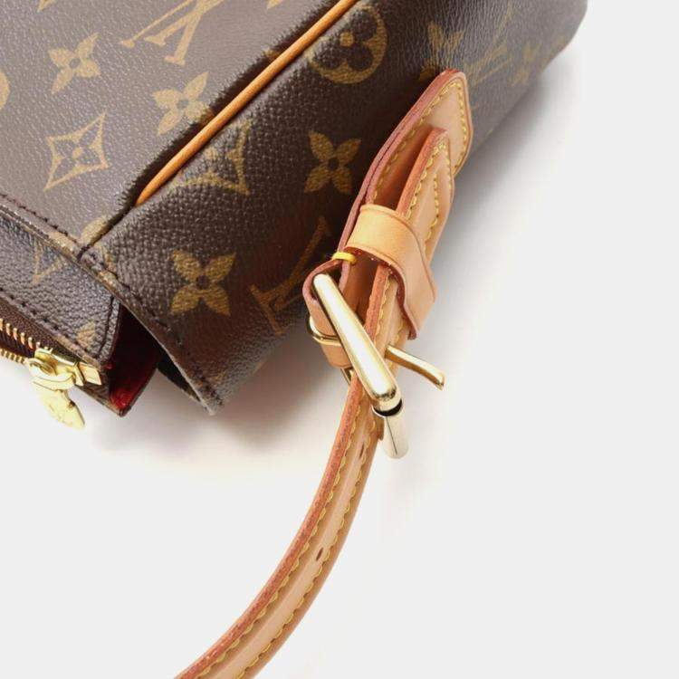 Pre Owned Louis Vuitton Vivacite GM BrownMonogram Canvas Shoulder Bag