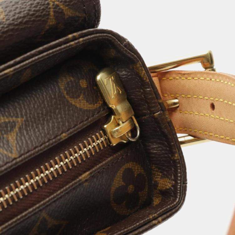 Pre Owned Louis Vuitton Vivacite MM Brown Monogram Canvas Shoulder Bag