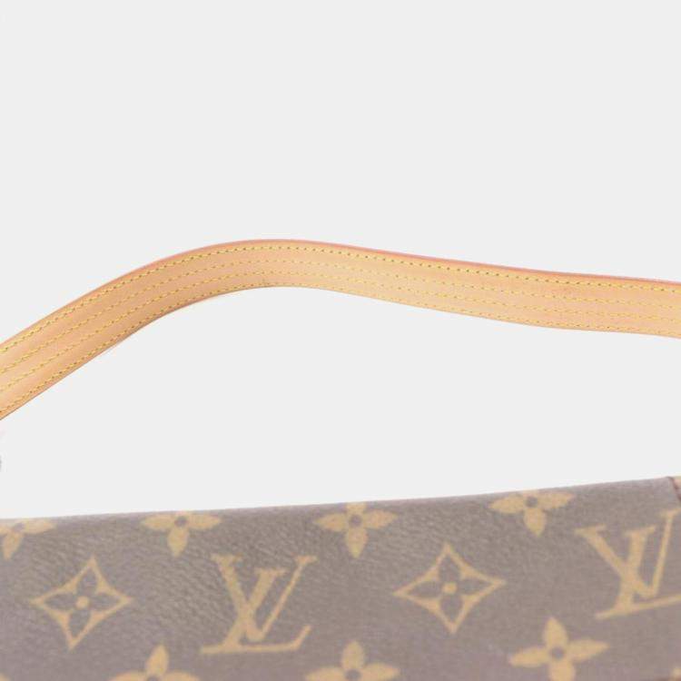 Pre Owned Louis Vuitton Vivacite MM Brown Monogram Canvas Shoulder Bag