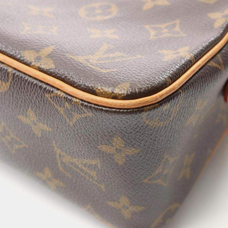 Pre Owned Louis Vuitton Vivacite MM Brown Monogram Canvas Shoulder Bag