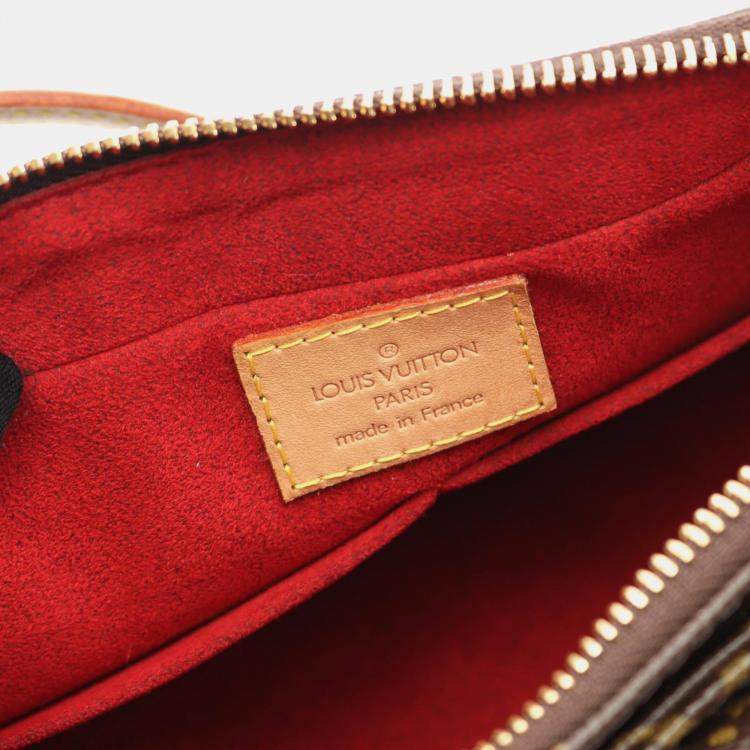 Pre Owned Louis Vuitton Vivacite MM Brown Monogram Canvas Shoulder Bag