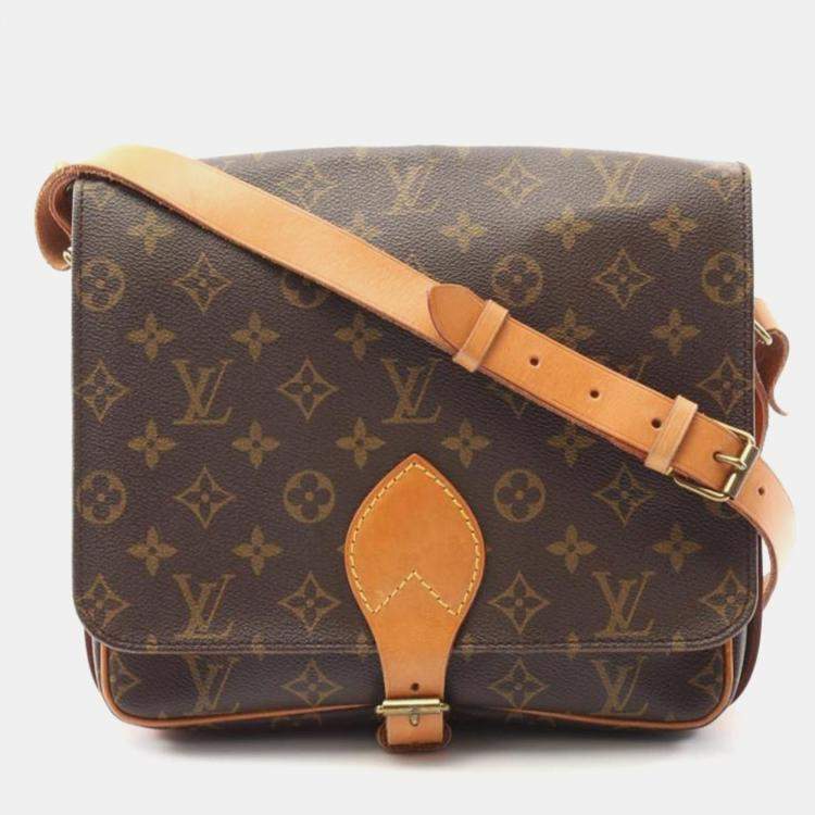 Pre Owned Louis Vuitton Cartouchiere GM Monogram Canvas Shoulder Bag