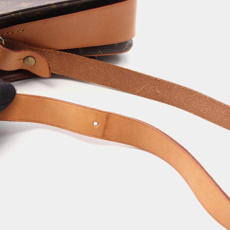Pre Owned Louis Vuitton Cartouchiere GM Monogram Canvas Shoulder Bag