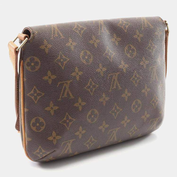 Pre Owned Louis Vuitton Musette Tango Monogram Canvas Shoulder Bag