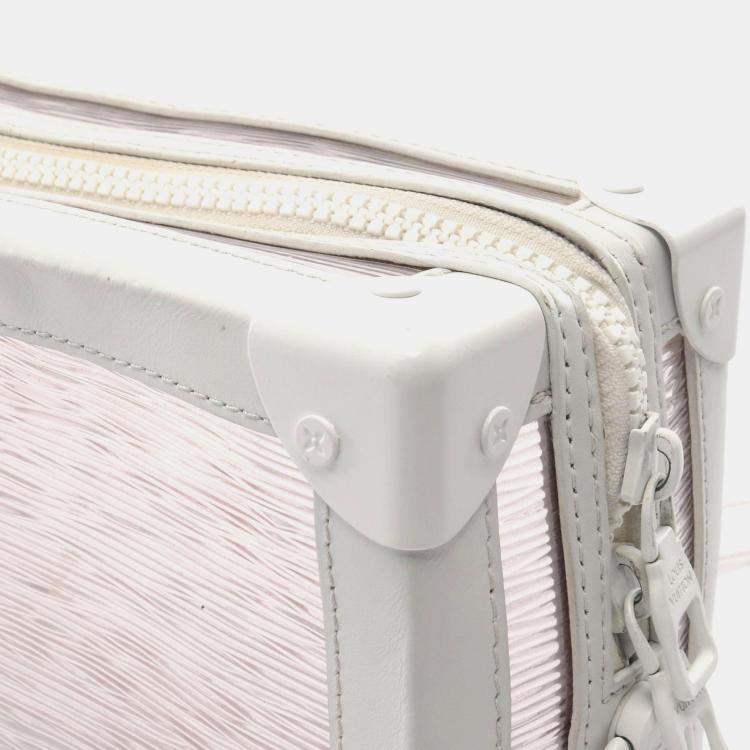 Pre Owned Louis Vuitton Soft Trunk Epi Plage White Clear Shoulder Bag