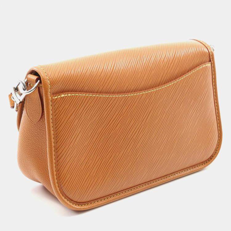 Pre Owned Louis Vuitton Buci NM Epi Leather Brown Gold Miel Shoulder Crossbody Bag