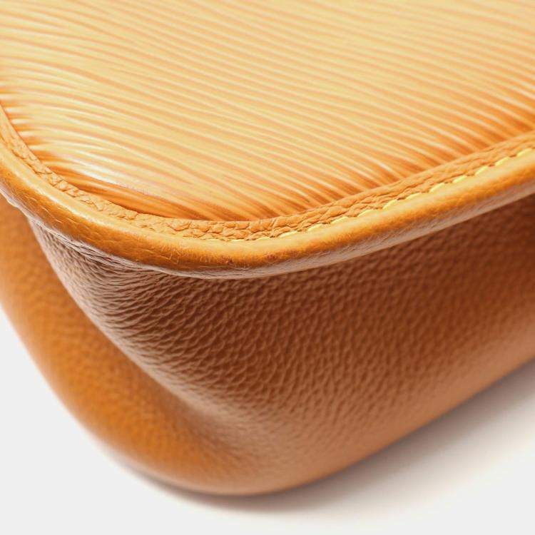 Pre Owned Louis Vuitton Buci NM Epi Leather Brown Gold Miel Shoulder Crossbody Bag