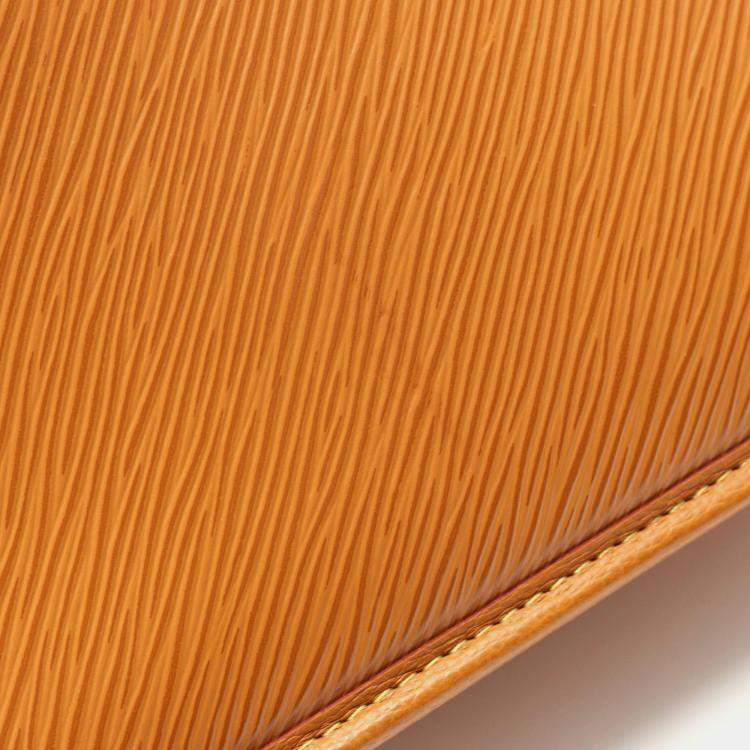Pre Owned Louis Vuitton Buci NM Epi Leather Brown Gold Miel Shoulder Crossbody Bag