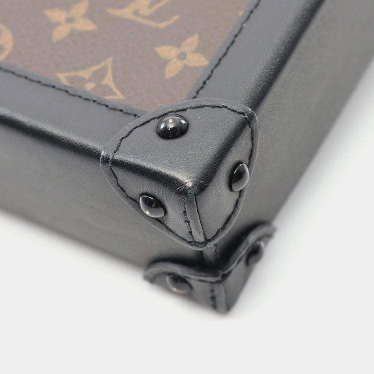 Pre Owned Louis Vuitton Pochette Trunk Vertical Monogram Canvas Crossbody Shoulder Bag