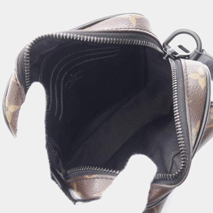 Pre Owned Louis Vuitton Christopher Wearable Wallet Monogram Macassar Crossbody Bag