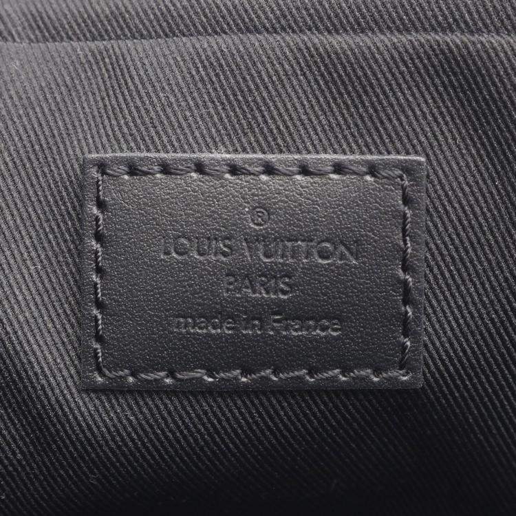 Pre Owned Louis Vuitton Trio Messenger Monogram Eclipse Canvas Gray Shoulder Bag