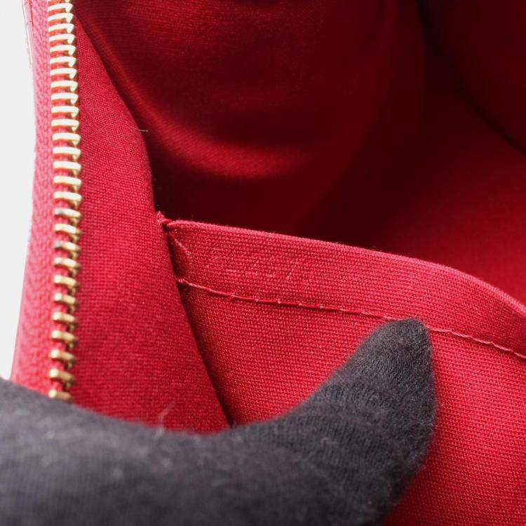 Pre Owned Louis Vuitton Avenue Pomme D’Amour Monogram Vernis Shoulder Bag