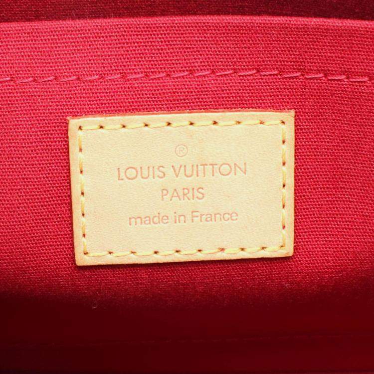Pre Owned Louis Vuitton Avenue Pomme D’Amour Monogram Vernis Shoulder Bag