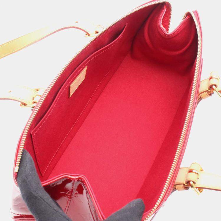 Pre Owned Louis Vuitton Avenue Pomme D’Amour Monogram Vernis Shoulder Bag