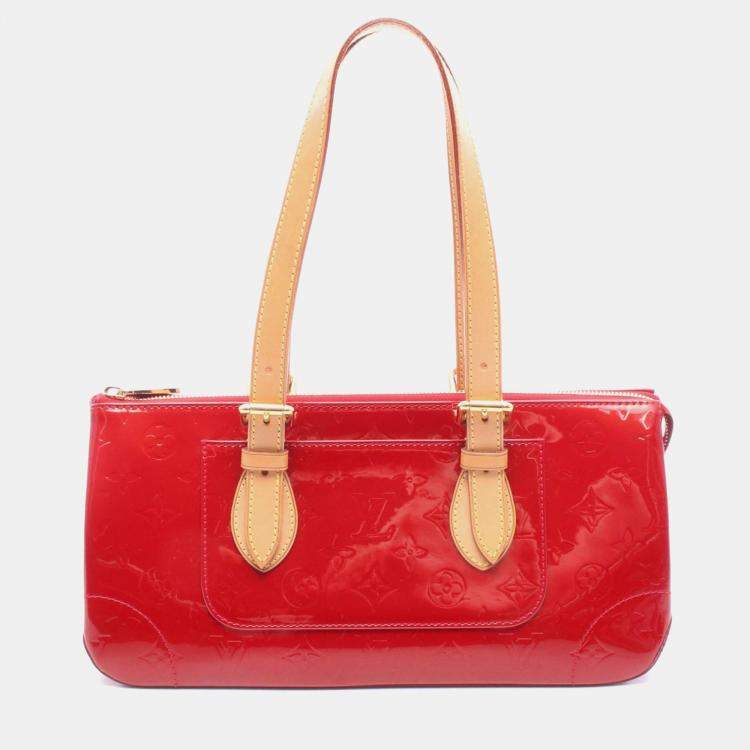 Pre Owned Louis Vuitton Avenue Pomme D’Amour Monogram Vernis Shoulder Bag