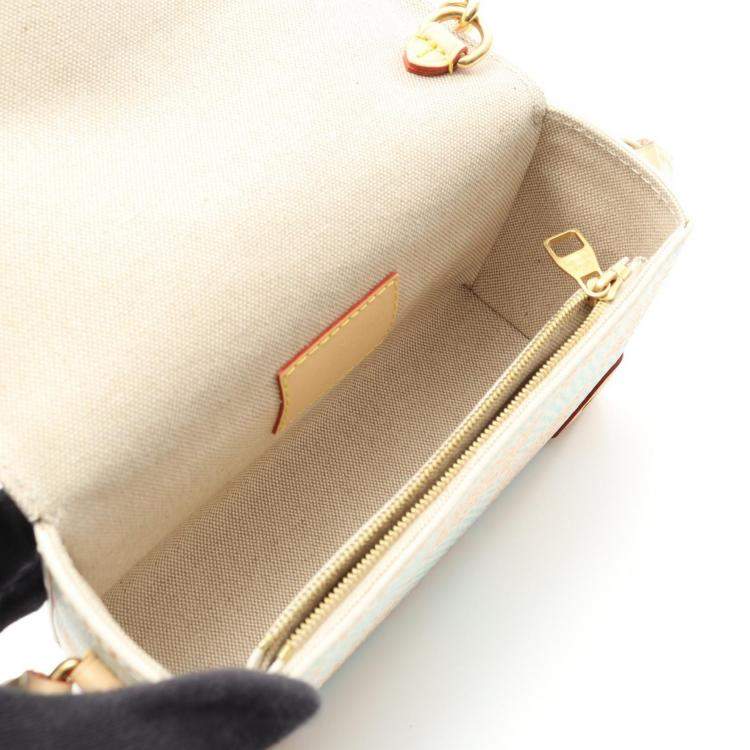 Pre Owned Louis Vuitton Steamer Multicolor Damier Heritage Canvas Wearable Wallet Bag