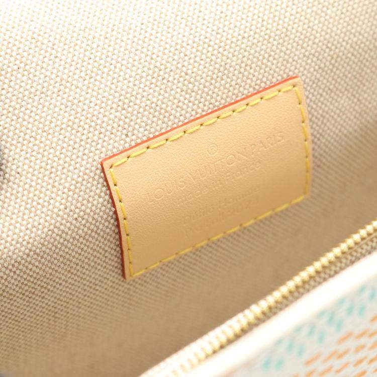 Pre Owned Louis Vuitton Steamer Multicolor Damier Heritage Canvas Wearable Wallet Bag