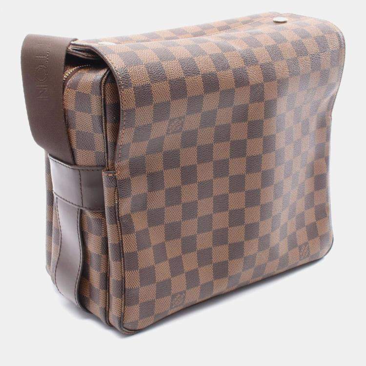 Pre Owned Louis Vuitton Naviglio Damier Ebene Canvas Shoulder Bag