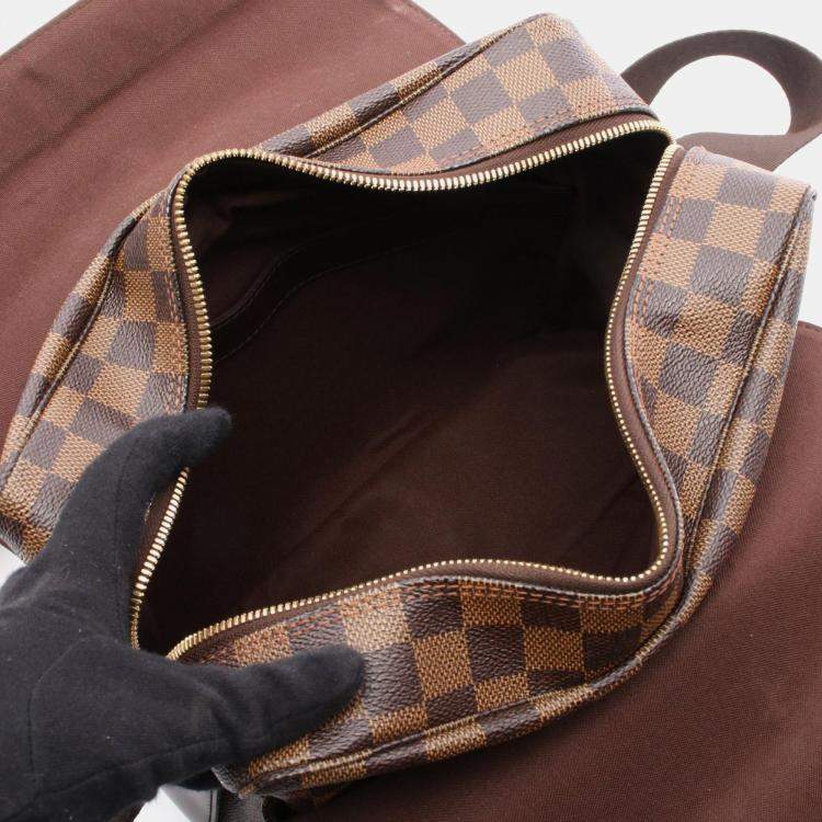 Pre Owned Louis Vuitton Naviglio Damier Ebene Canvas Shoulder Bag