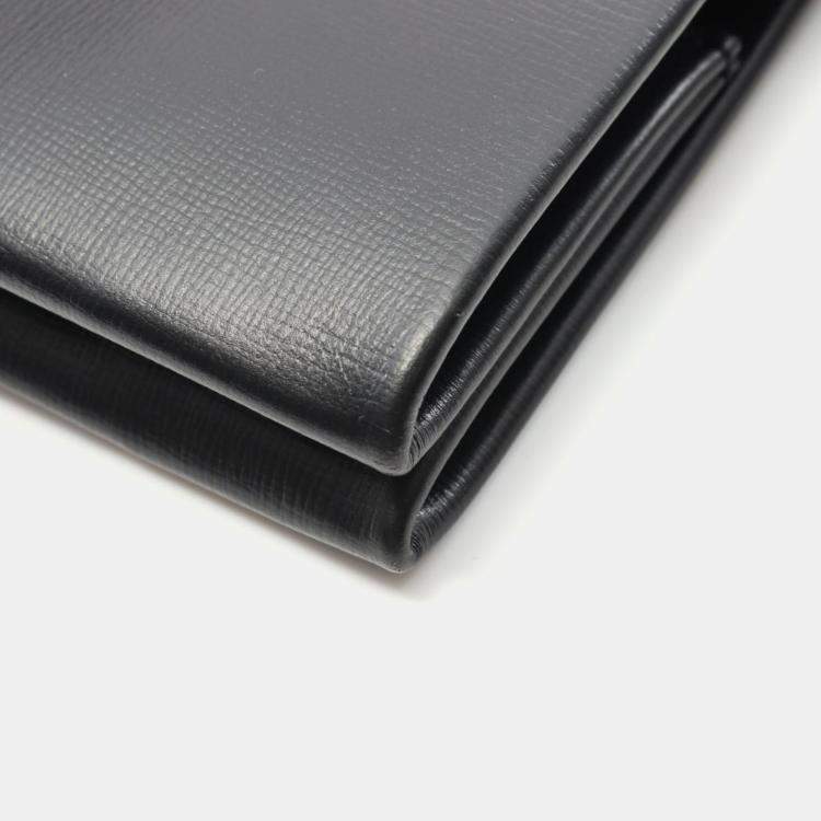 Pre Owned Louis Vuitton Shopper Tote MM Black Leather Tote Bag