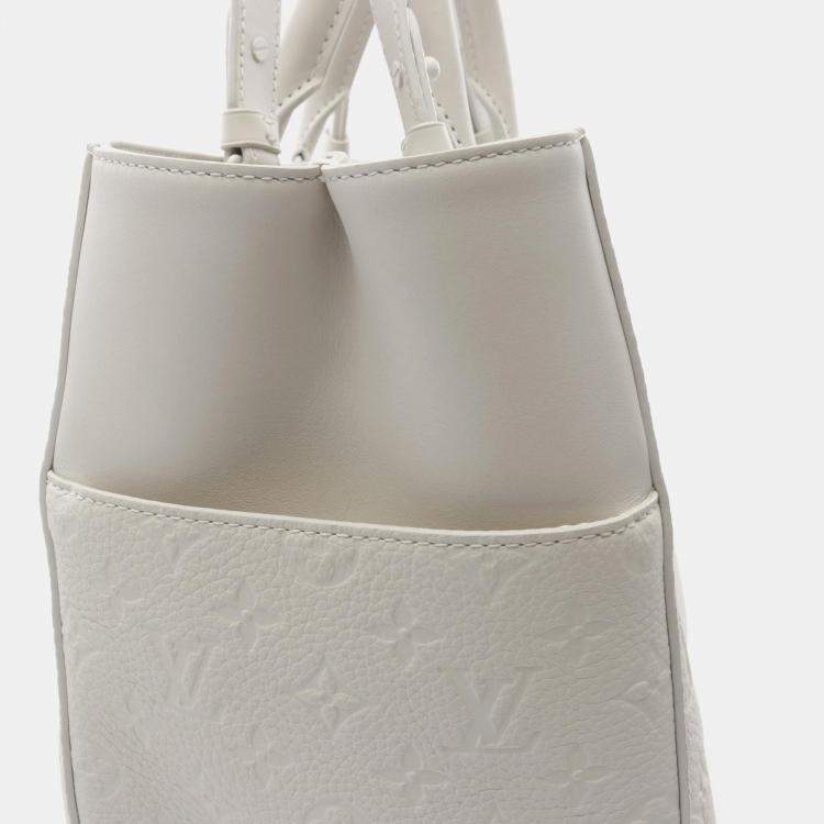 Pre Owned Louis Vuitton Sac Plat 24H Full Moon Black Taurillon Leather Tote