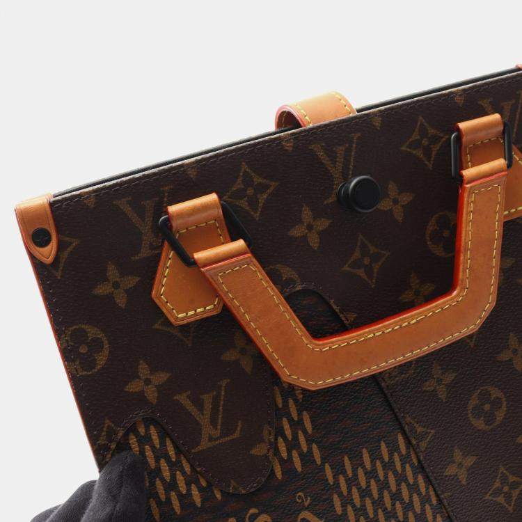 Pre Owned Louis Vuitton x Nigo Mini Damier Giant Monogram Tote Bag