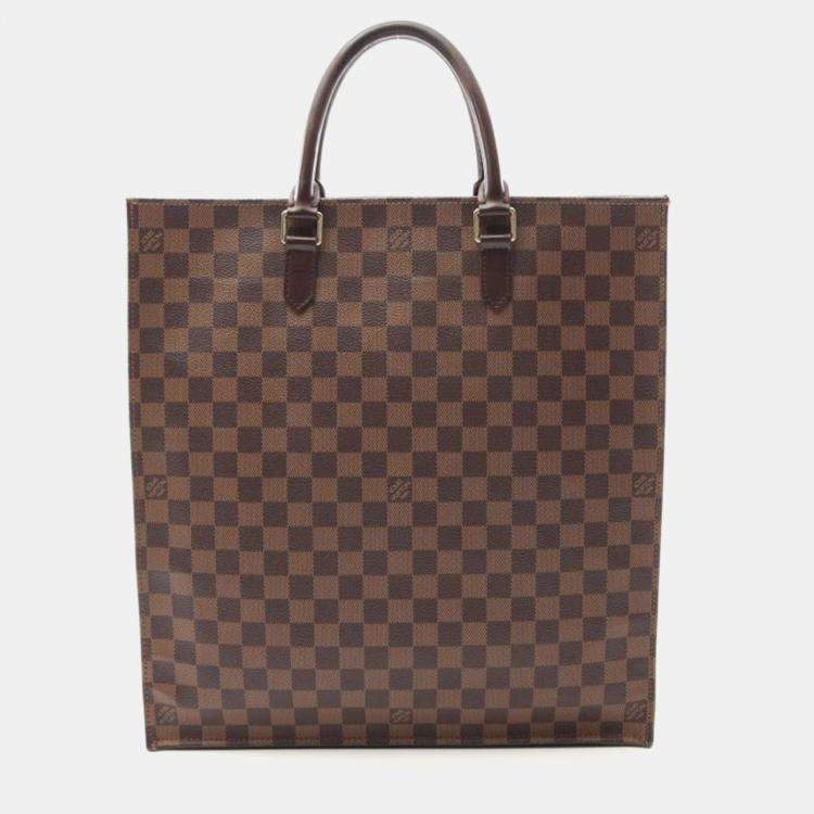 مملوكة مسبقًا Louis Vuitton Sac Plat Damier Ebene Canvas Tote Bag