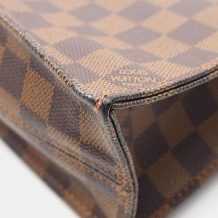 مملوكة مسبقًا Louis Vuitton Sac Plat Damier Ebene Canvas Tote Bag