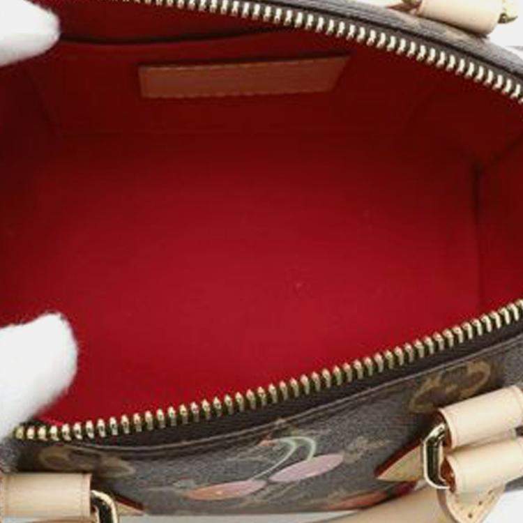 Pre Owned Louis Vuitton Takashi Murakami Monogram Cherry Speedy Bandouliere 20
