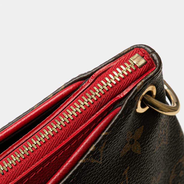 Pre Owned Louis Vuitton Brown Monogram Pallas MM