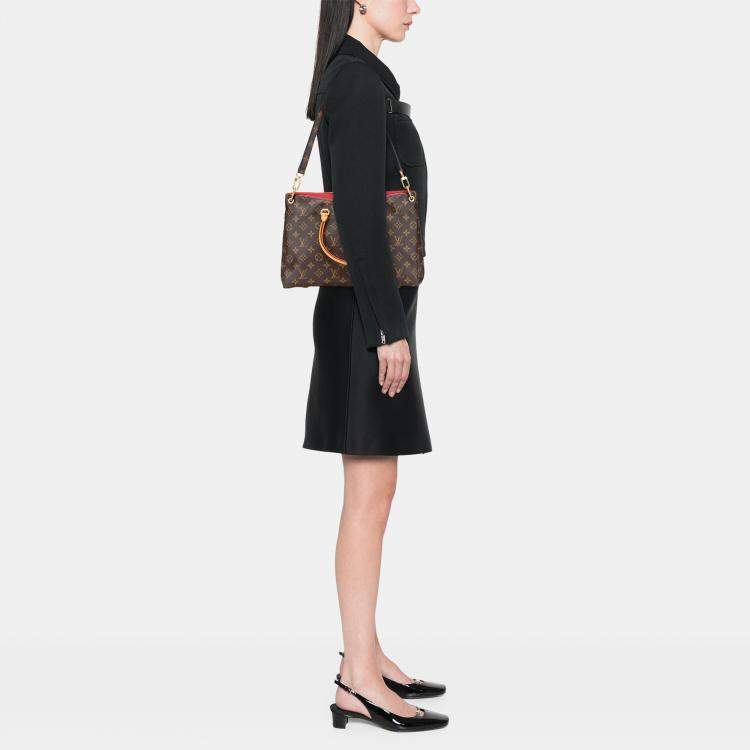 Pre Owned Louis Vuitton Brown Monogram Pallas MM
