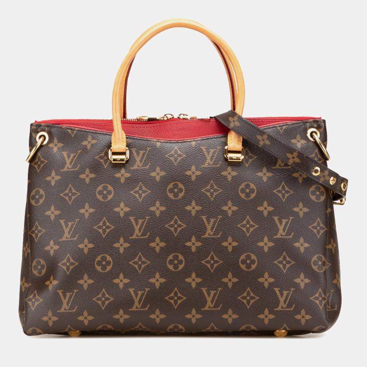 Pre Owned Louis Vuitton Brown Monogram Pallas MM