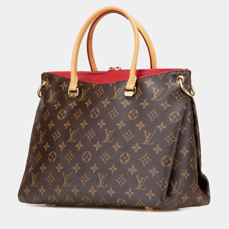 Pre Owned Louis Vuitton Brown Monogram Pallas MM